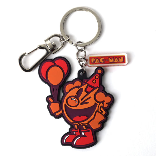 PINTRILL - Pac-Man Clown Halloween PVC Keychain - Main Image