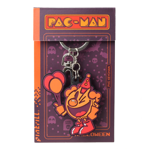 PINTRILL - Pac-Man Clown Halloween PVC Keychain - Secondary Image