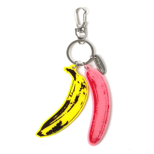 PINTRILL - Warhol Bananas Acrylic Keyclip - Main Image