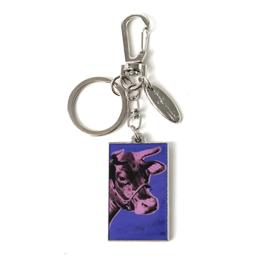 PINTRILL - Warhol Metal Cows Keyclip - Main Image