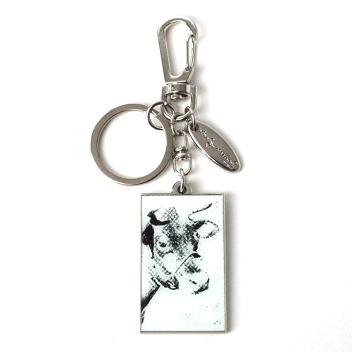PINTRILL - Warhol Metal Cows Keyclip - Secondary Image
