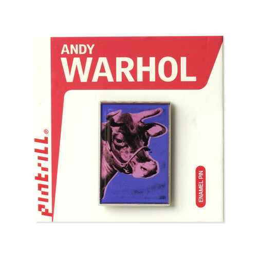 PINTRILL - Warhol Cows Pink/Purple Pin - Secondary Image