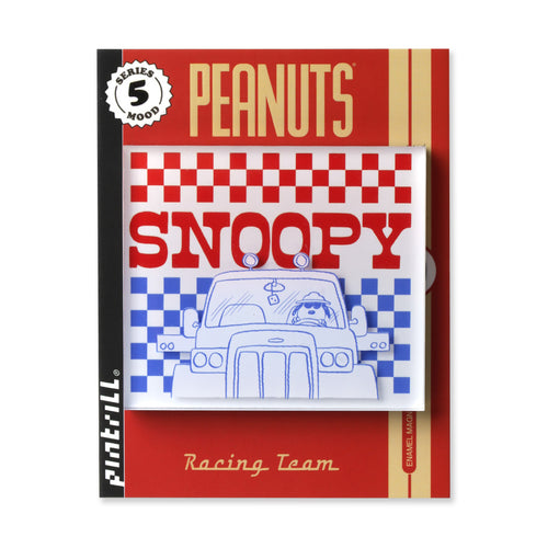PINTRILL - Snoopy Checkerboard Driving Acrylic Magnet - Secondary Image