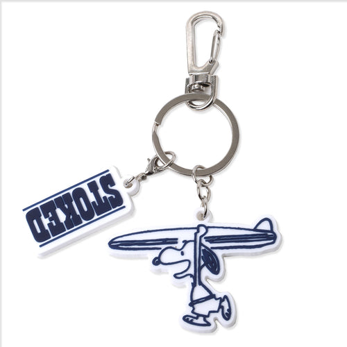 PINTRILL - Snoopy Stoked PVC Keyclip - Main Image