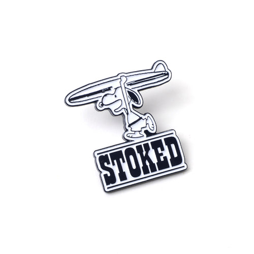 PINTRILL - Snoopy Surf Stoked Pin - Main Image