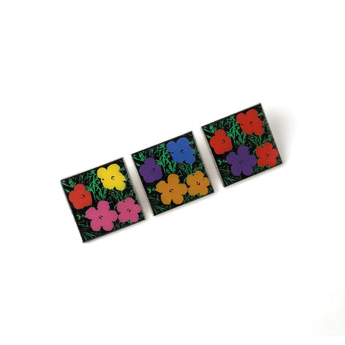 PINTRILL - Warhol Flowers Pin Set - Main Image