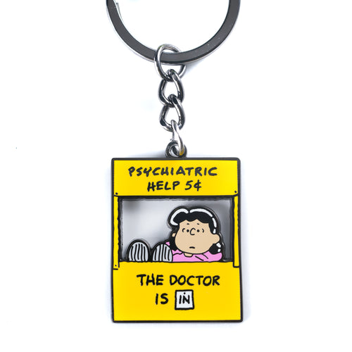 PINTRILL - Lucy's Psychiatry Booth Keychain - Main Image