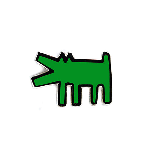 PINTRILL - Barking Dog Pin - Green - Main Image