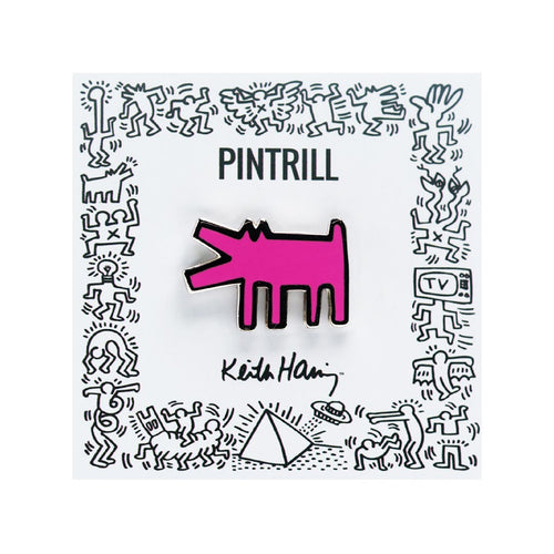 PINTRILL - Barking Dog Pin - Pink - Secondary Image