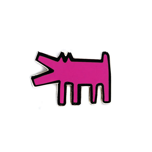 PINTRILL - Barking Dog Pin - Pink - Main Image