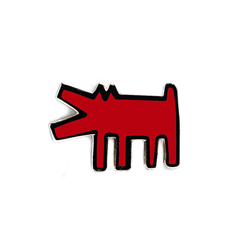 PINTRILL - Barking Dog Pin - Red - Main Image