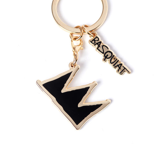 PINTRILL - Black and Gold Crown Keyclip - Main Image