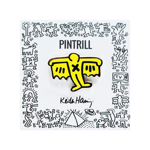 PINTRILL - Bat Demon Pin - Yellow - Secondary Image