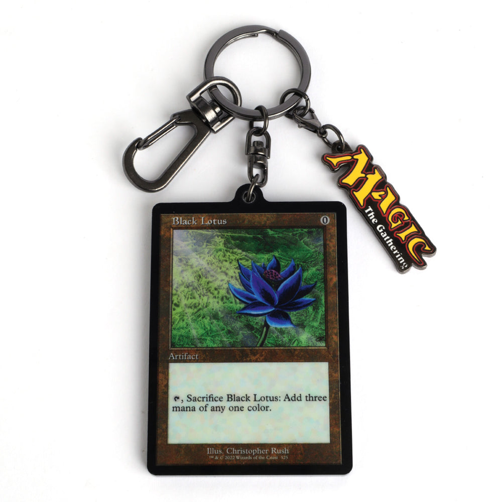 MTG Black Lotus Card Keychain