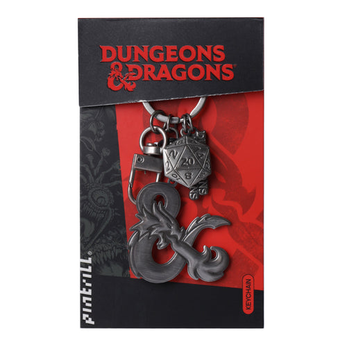 PINTRILL - D&D Silver Logo Keychain - Secondary Image