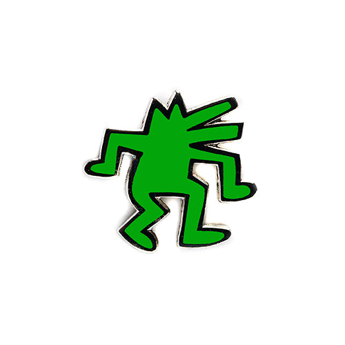 PINTRILL - Dancing Dog Pin - Green - Main Image