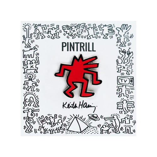 PINTRILL - Dancing Dog Pin - Red - Secondary Image