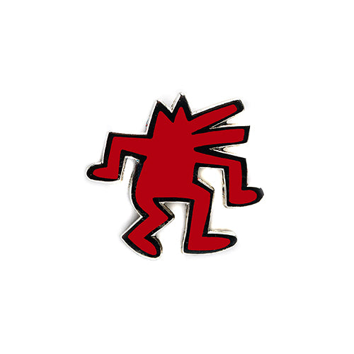 PINTRILL - Dancing Dog Pin - Red - Main Image