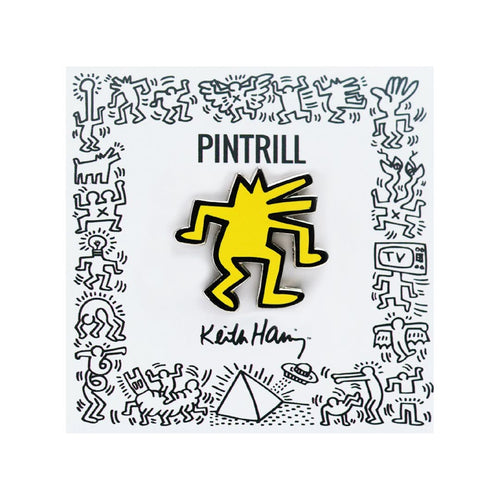 PINTRILL - Dancing Dog Pin - Yellow - Secondary Image