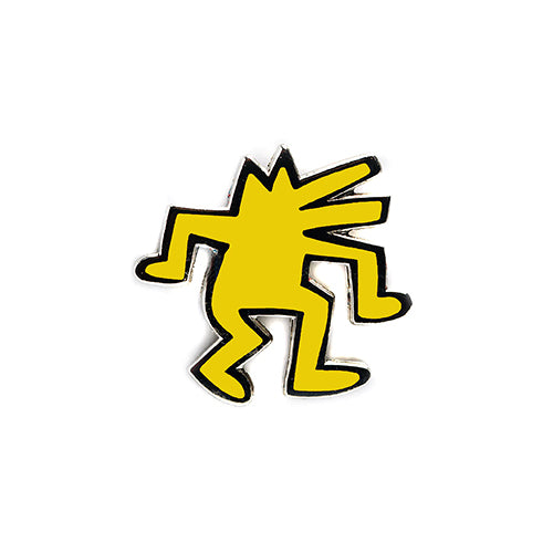 PINTRILL - Dancing Dog Pin - Yellow - Main Image