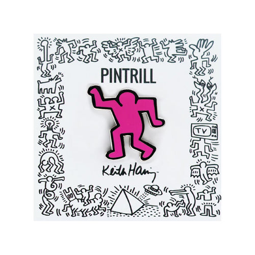 PINTRILL - Dancing Man Pin - Pink - Secondary Image