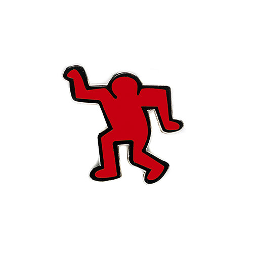 PINTRILL - Dancing Man Pin - Red - Main Image