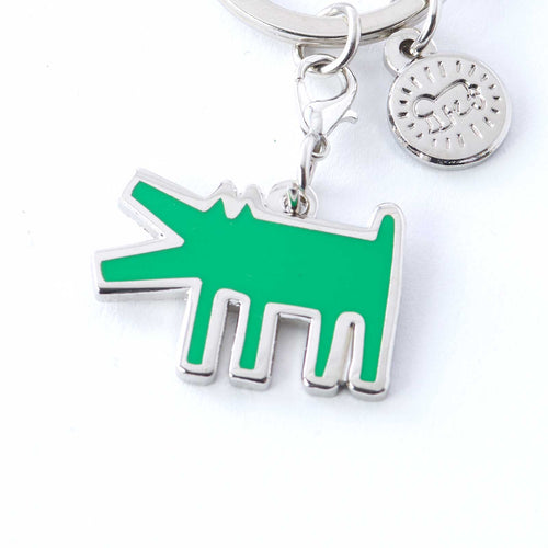 PINTRILL - Green Barking Dog Keyclip - Main Image