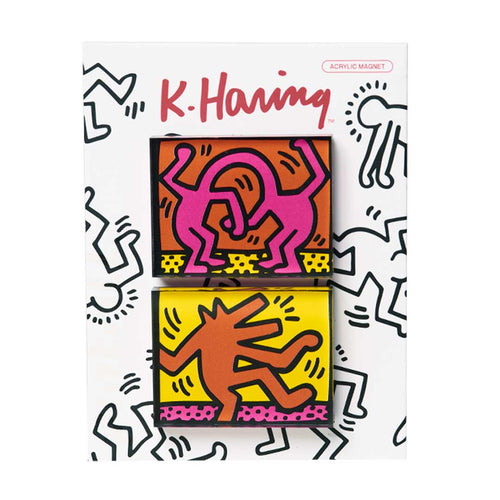 PINTRILL - Keith Haring - Dancing Dog Magnet Set - Secondary Image