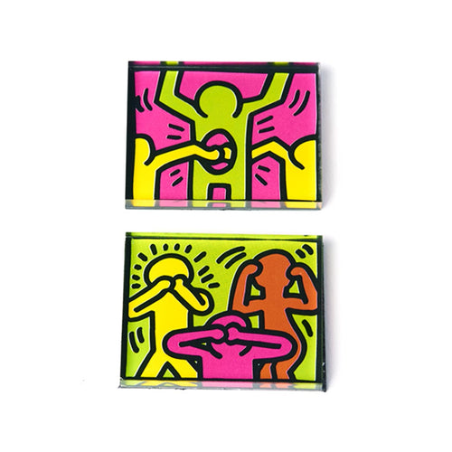 PINTRILL - Keith Haring - Hear Speak See Magnet Set - Main Image