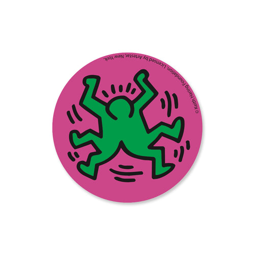 PINTRILL - Green Double Dancing Men Button - Main Image