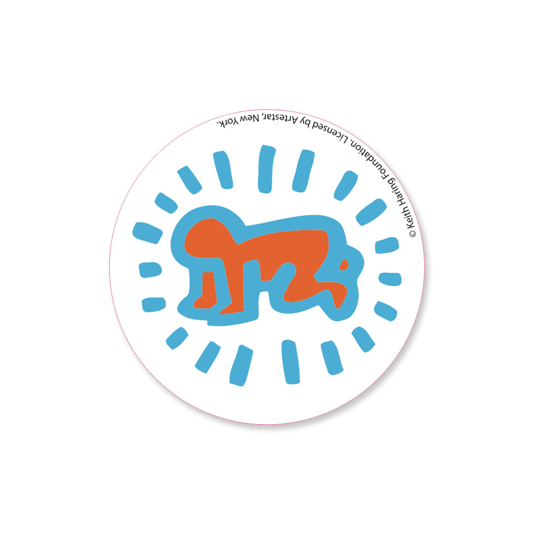 Orange / White / Blue Radiant Baby Button
