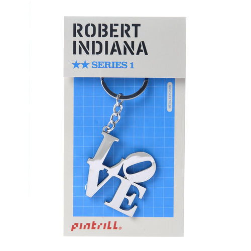 PINTRILL - Love Keychain - Silver - Secondary Image
