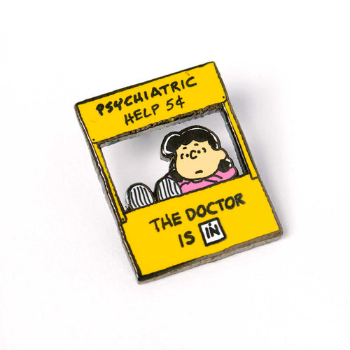 PINTRILL - Lucy's Psychiatry Booth Pin - Main Image
