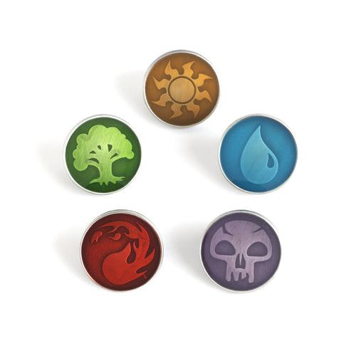 PINTRILL - MTG Color Mana Pin Set - Main Image