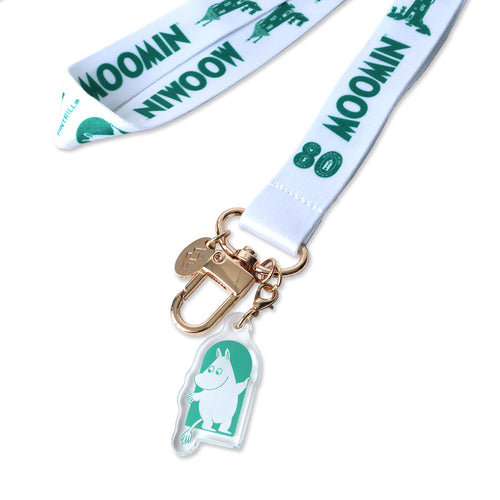 PINTRILL - Moomin 80th White Lanyard - Main Image