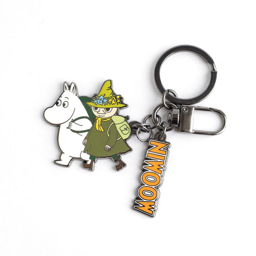 PINTRILL - Moomintroll & Snuff Walk Keyclip - Secondary Image