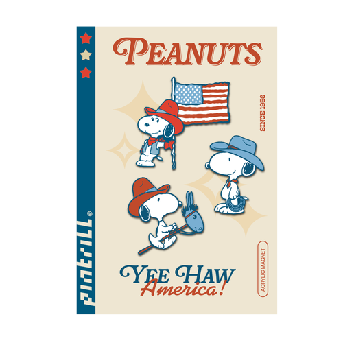 PINTRILL - Snoopy Yee Haw Acrylic Magnet Set - Secondary Image