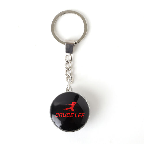 PINTRILL - Bruce Lee Silhouette Metal Keychain - Secondary Image