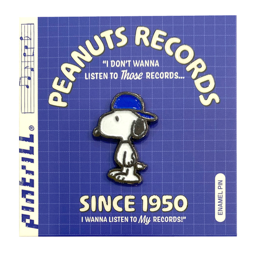 PINTRILL - Snoopy Blue Cap Records Pin - Secondary Image