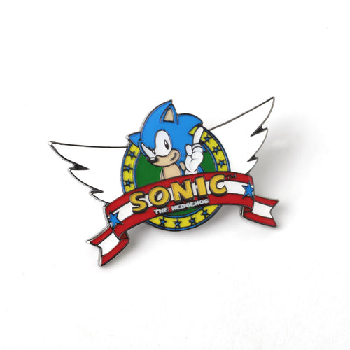 PINTRILL - Sonic the Hedgehog Classic Logo Pin - Main Image