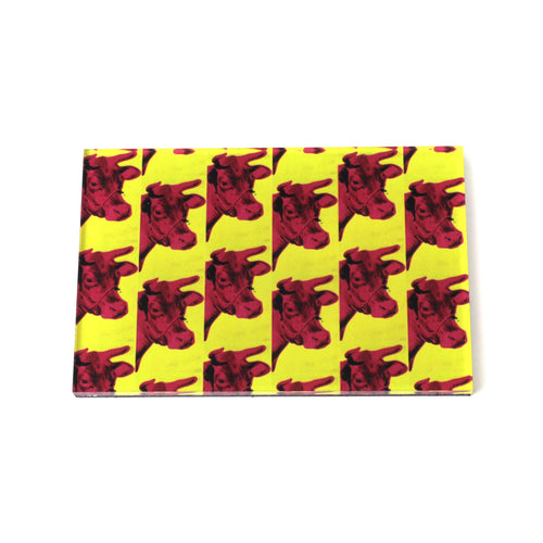 PINTRILL - Warhol Cows Print Acrylic Magnet - Main Image