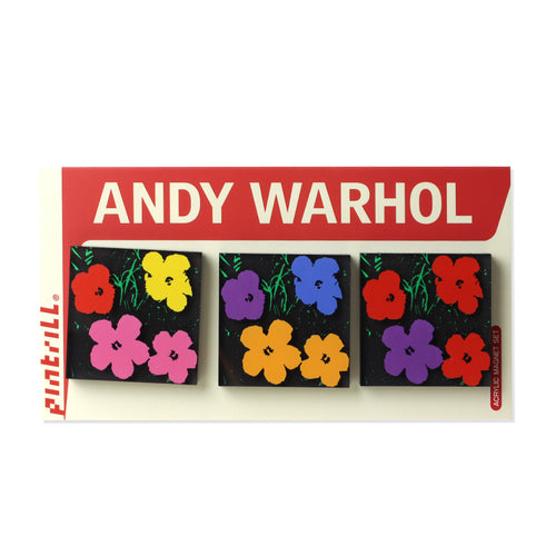 PINTRILL - Warhol Flowers Acrylic Magnet Set - Secondary Image