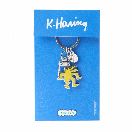 PINTRILL - Yellow Dancing Dog Keyclip - Secondary Image