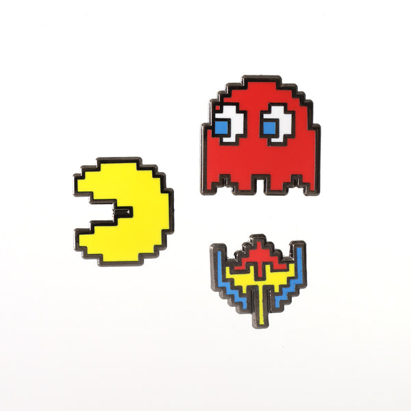 PAC-MAN + Blinky Pin Set
