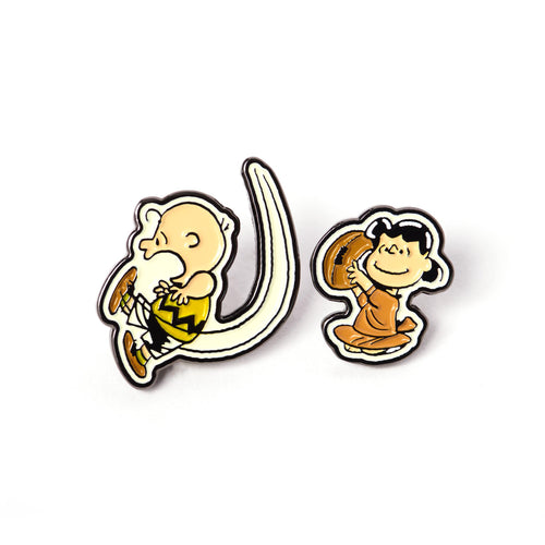PINTRILL - Charlie Brown & Lucy Varsity Pin Set - Main Image