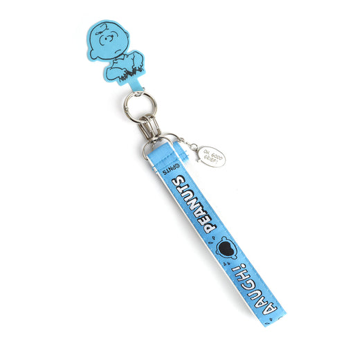 PINTRILL - Charlie Brown Blue Phone Case Clip & Wrist Strap - Main Image