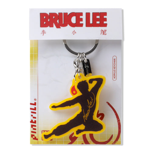 PINTRILL - Bruce Lee Flying Kick Keychain - Secondary Image