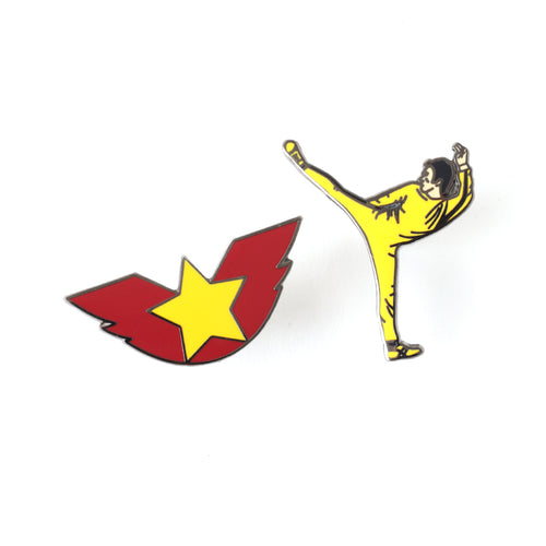 PINTRILL - Bruce Lee Game of Death Wings Pin Set - Main Image