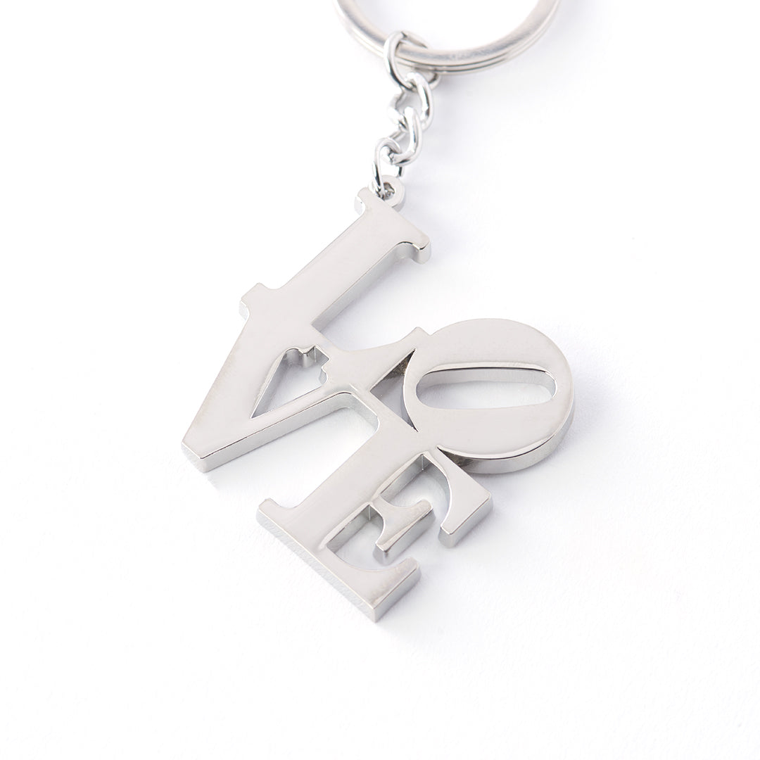 Machine Love Keychain Love Keychain - Silver