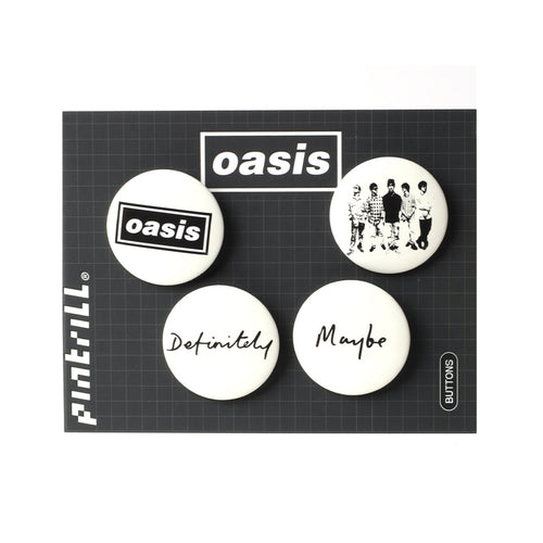 PINTRILL - Oasis Definitely Maybe Button Set - Secondary Image